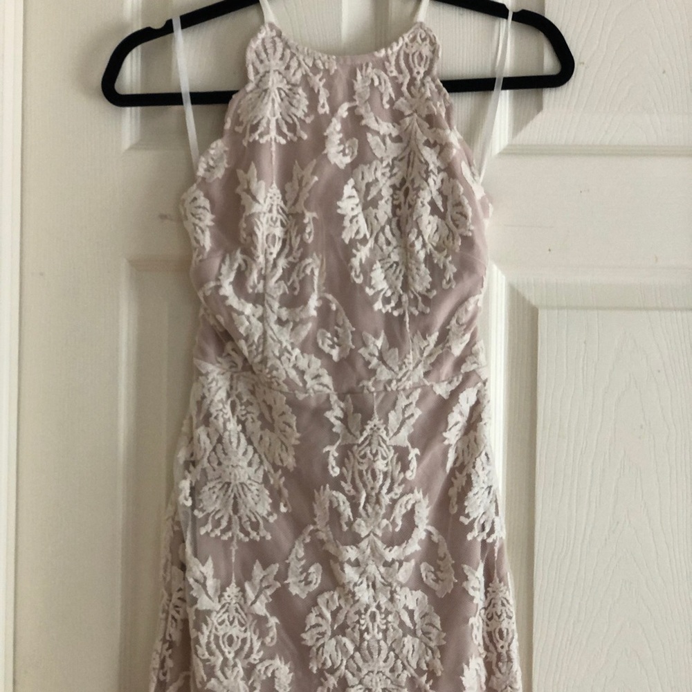 Hello Molly Fitted Embroidered Lace Dress XS